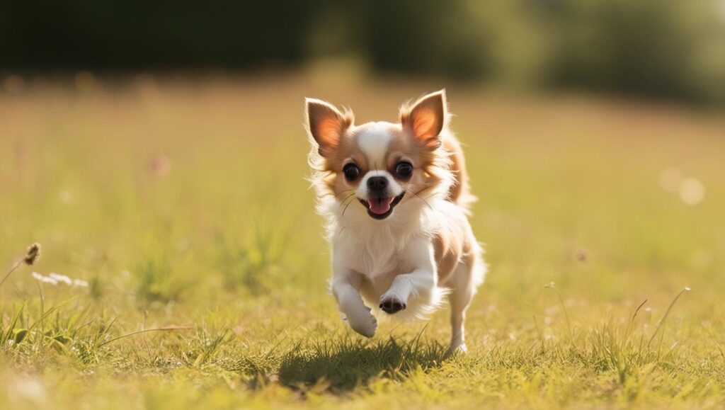 元気に走る犬
